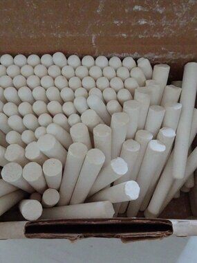 Chalk - Waltham School Chalk -White - Vintage - 106 Unbroken - Unused pieces